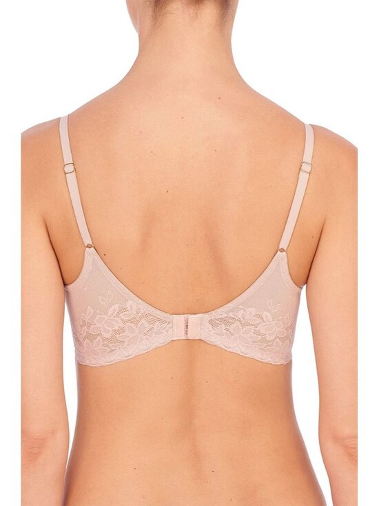 🆕Natori Sheer Glamour Push-Up Underwire T-Shirt Bra 34DD Beige #727252 - Picture 2 of 11